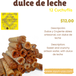 CUCHUFLI DULCE DE LECHE