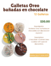 GALLETAS OREO BAÑADAS EN CHOCOLATE