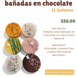 GALLETAS OREO BAÑADAS EN CHOCOLATE